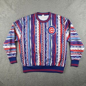 Chicago Cubs Sweater Men XL Colorful Performance Stretch SGA Pat Hughes Promo